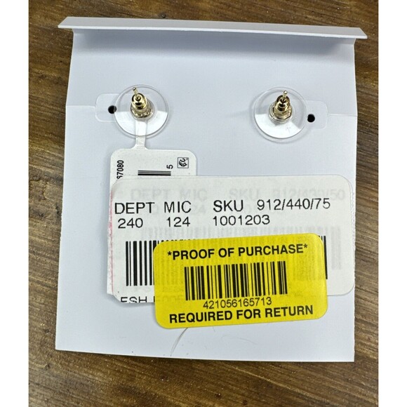 Kendra Scott Candy Corn Yellow Gold Stud Earrings Halloween Fall Autumn - Picture 4 of 5